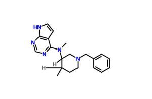 7H-Pyrrolo[2,3-d]pyriMidin-4-amine,N-Methyl-N-[(3R,4R)-4-Methyl-1-(fenylMethyl)-3-piperidinyl]- CAS NO:477600-73-0