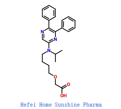 2-(4-((5,6-difenylpyrazine-2-yl)(isopropyl)amino)butoxy)azijnzuur CAS 475085-57-5