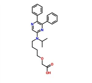 2-(4-((5,6-difenylpyrazine-2-yl)(isopropyl)amino)butoxy)azijnzuur CAS 475085-57-5