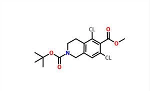 5,7-dichloor-3,4-dihydro-2,6(1H)-Isoquinolinedicarboxylic Acid, 2-(1,1-dimethylethyl) 6-methyl Ester CAS 851784-80-0