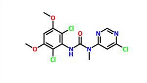 N-(6-Chloor-4-pyrimidinyl)-N'-(2,6-dichloor-3,5-dimethoxyfenyl)-N-methylureum CAS 1802253-30-0